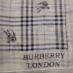 NWOT Burberry Satin Scarf